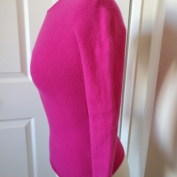 Giorgio Armani Pink Wool Cashmere Long Sleeve Sweater Women's Size XS/Small - Picture 5 of 10